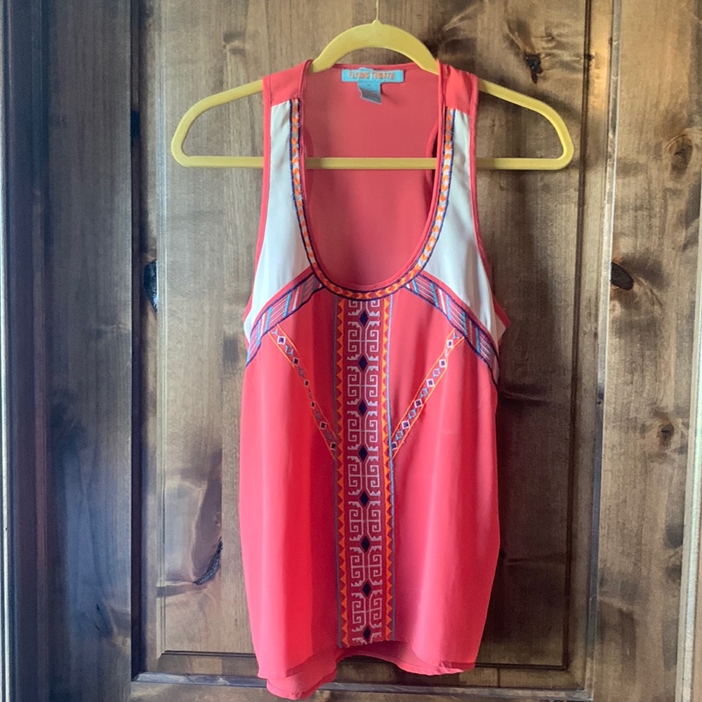 Coral Aztec tank